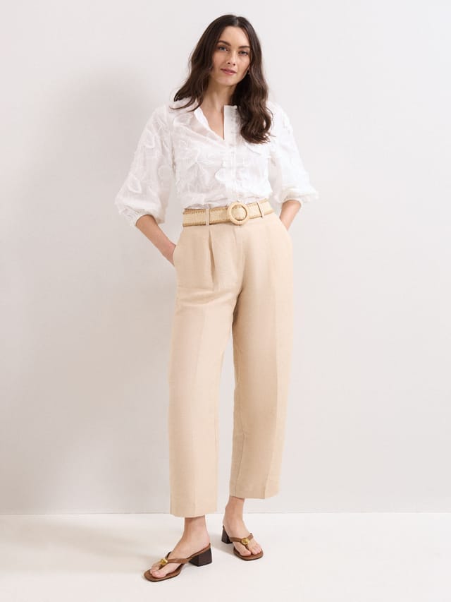 Phase Eight Phase Eight Women's Daisy Texture Blouse in White - 2