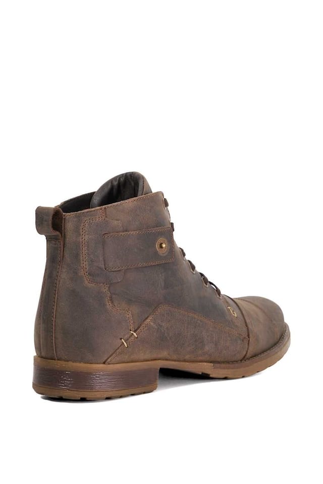 Dune London Dune London Men's Wide Fit 'Simon' Leather Smart Boots in Brown - 3