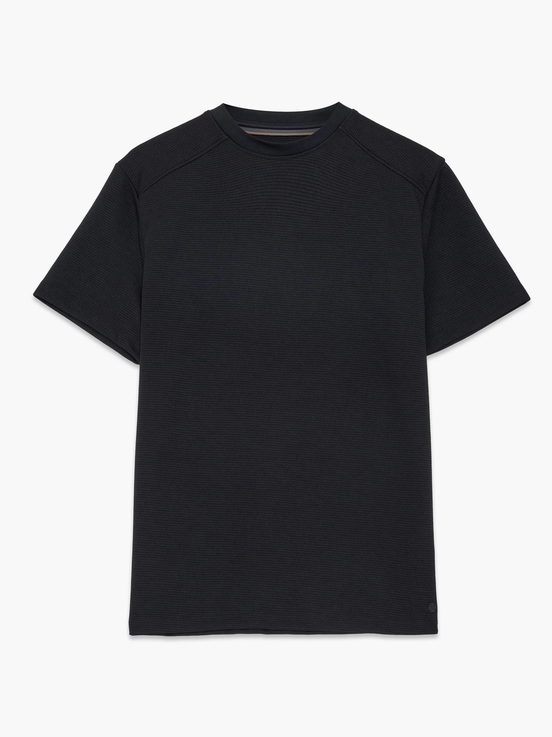 French Connection Black Waffle Jersey T-Shirt
