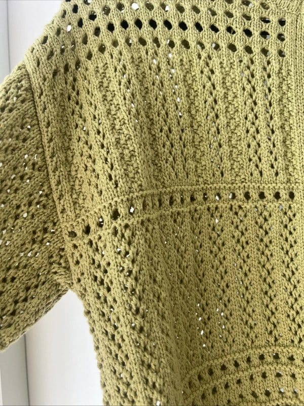New Look New look - knit tie cardigan - size 8 - green - 1