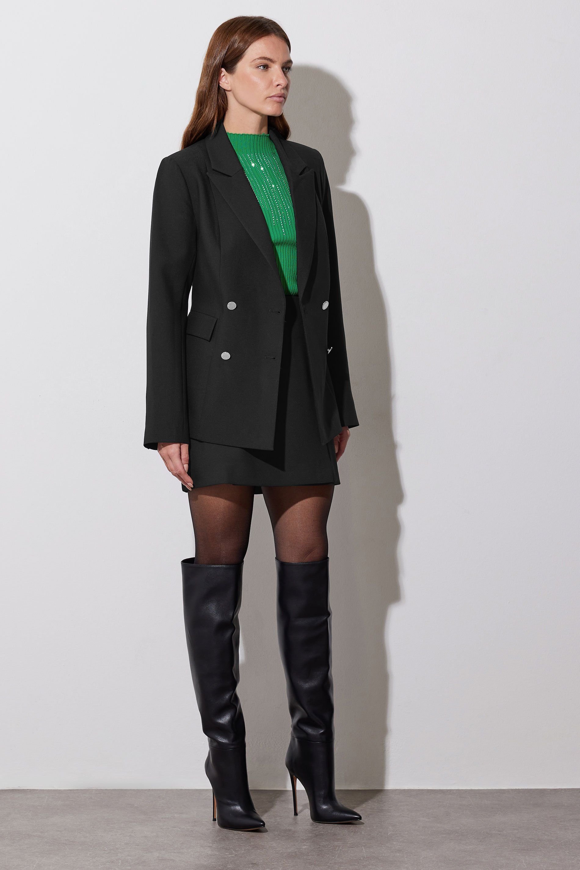 Star By Julien Macdonald Star by Julien Macdonald Women's Double Breasted Tailored Blazer in Black - 3