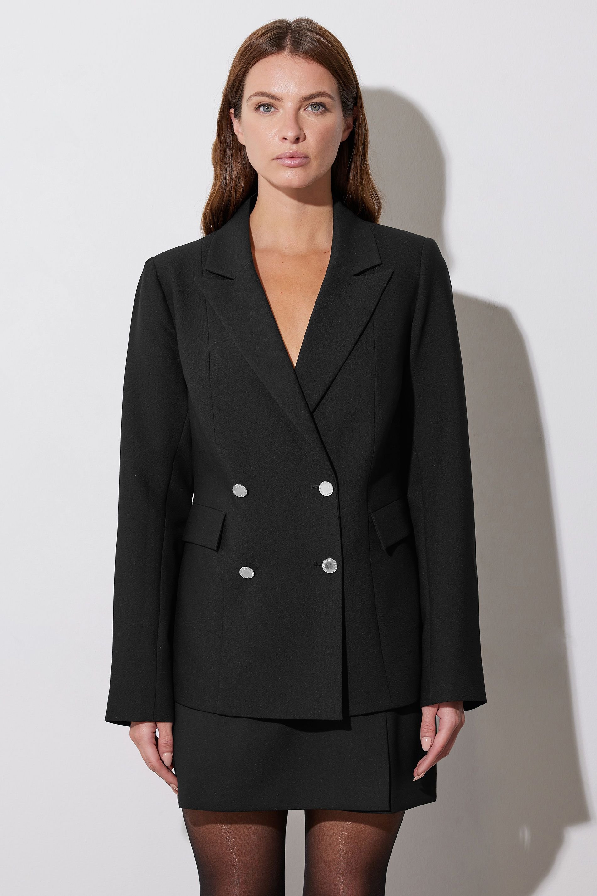 Star By Julien Macdonald Star by Julien Macdonald Women's Double Breasted Tailored Blazer in Black - 4