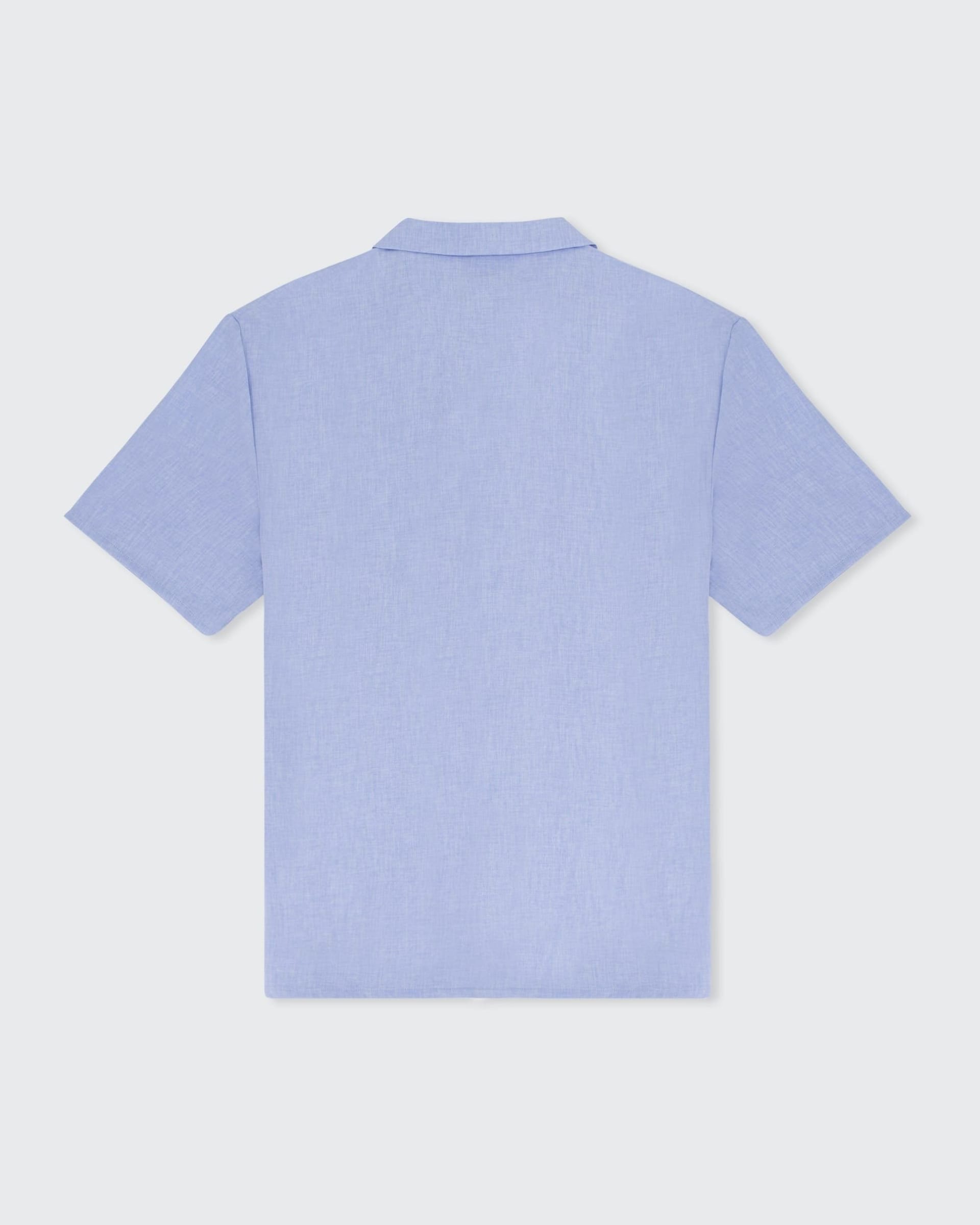 Walker & Hunt Walker & Hunt Men's Oversized 'Cuban' Shirt in Blue - 4