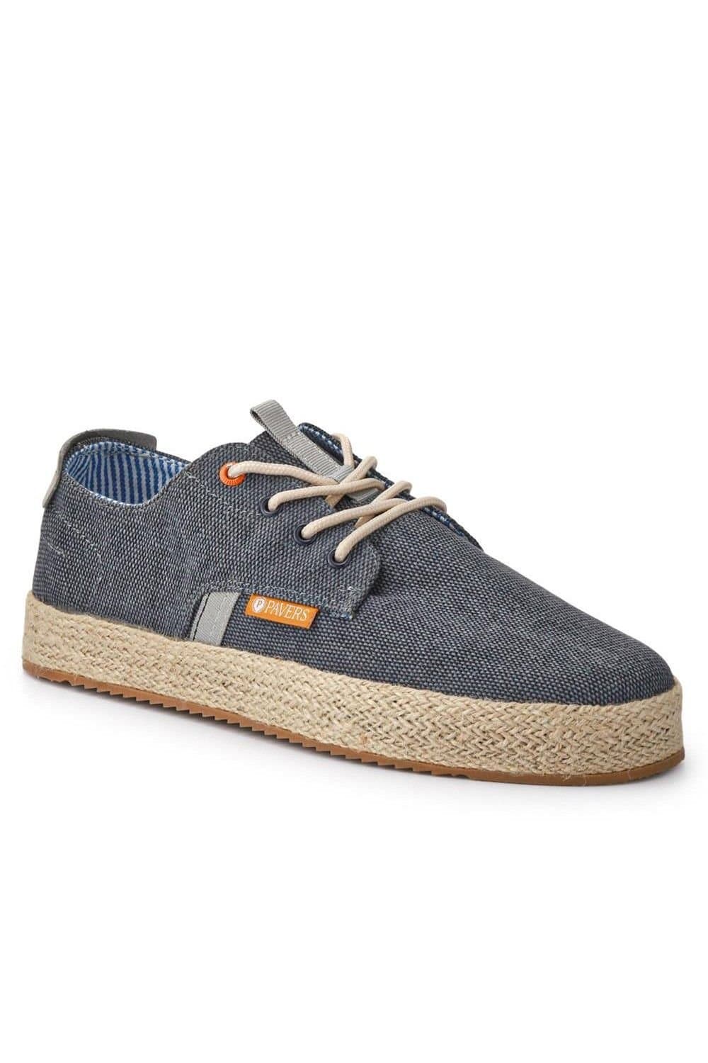 Pavers Pavers Men's Cushioned Lace-Up Shoes in Navy