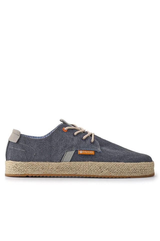 Pavers Pavers Men's Cushioned Lace-Up Shoes in Navy - 2