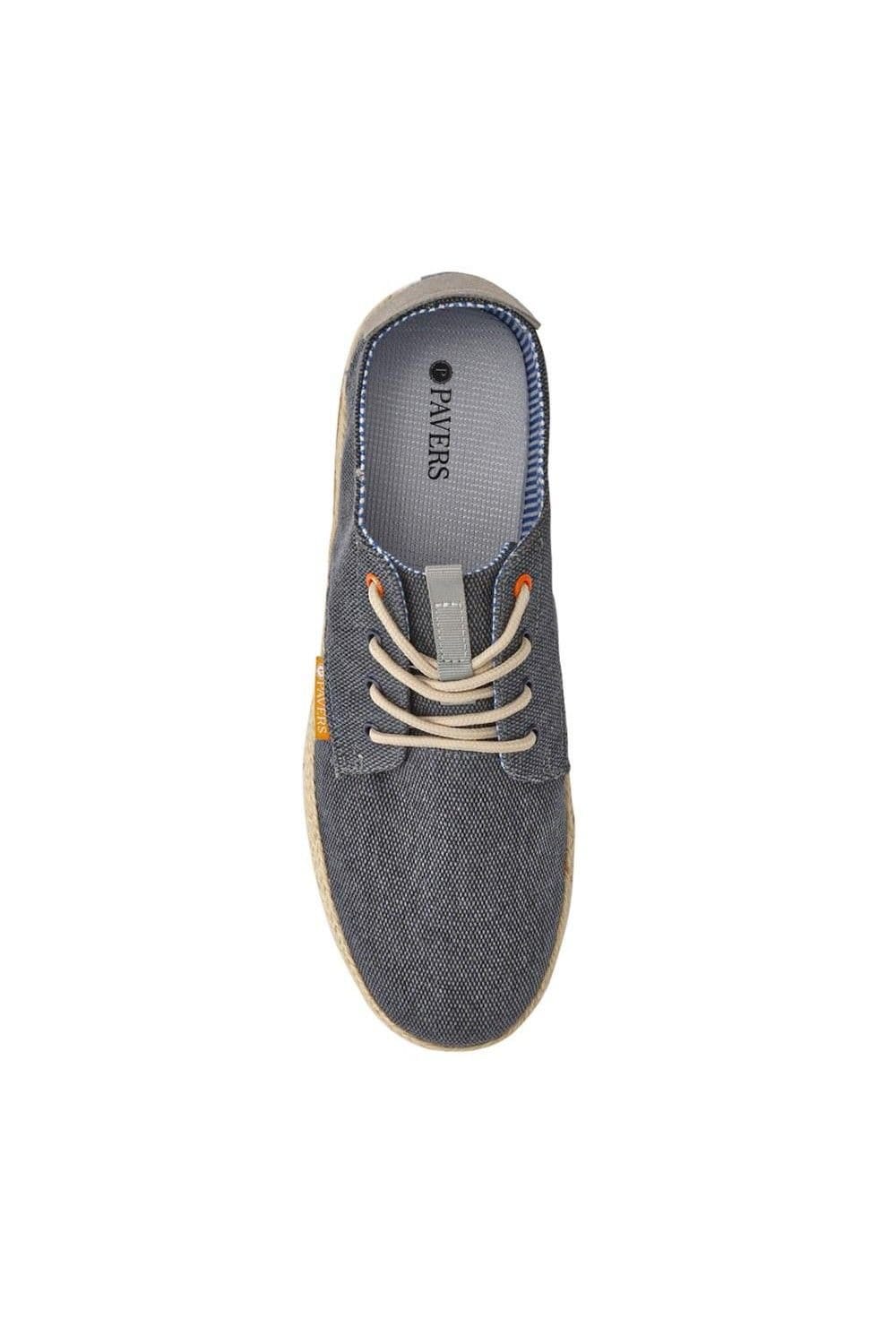 Pavers Pavers Men's Cushioned Lace-Up Shoes in Navy - 4