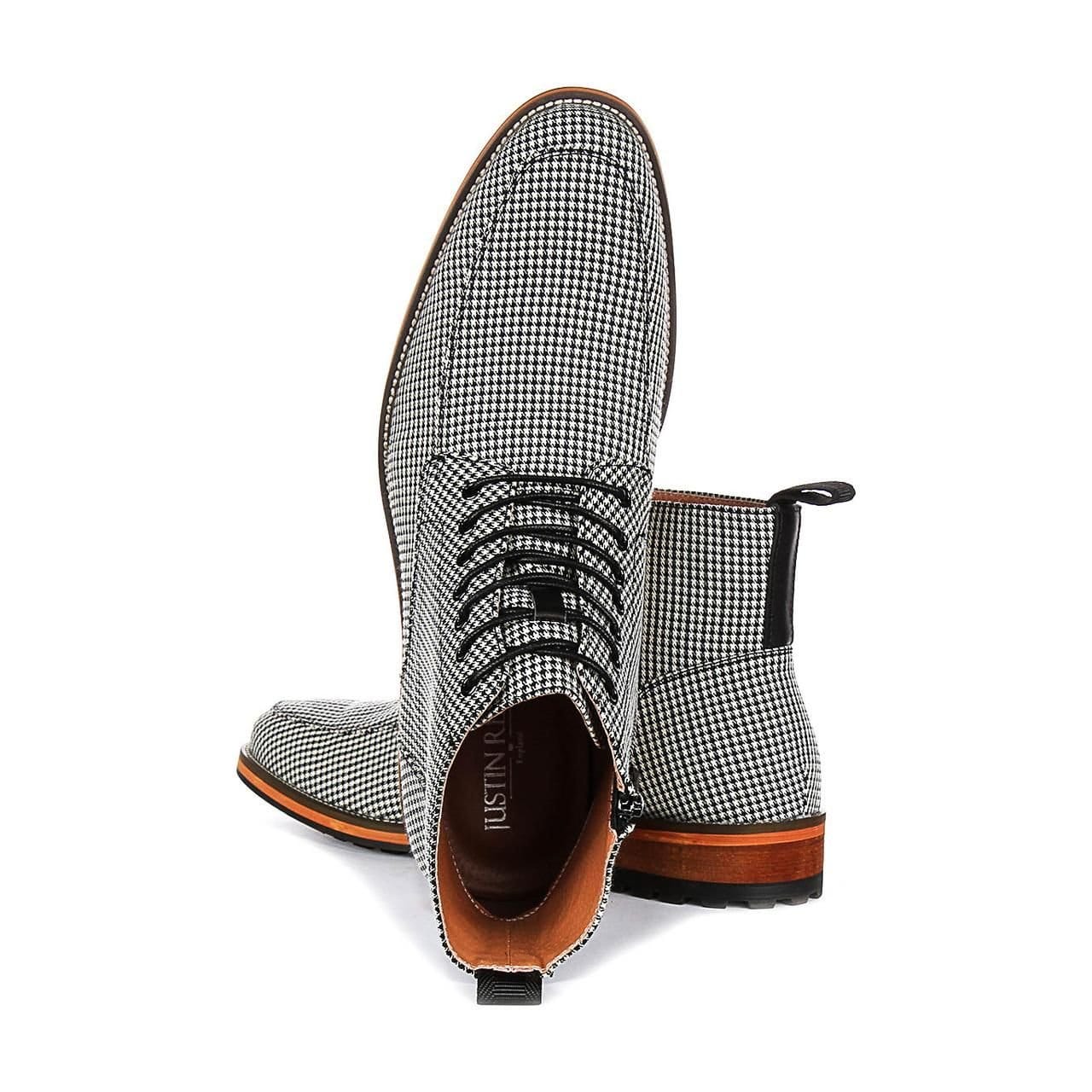 JUSTINREESS ENGLAND JUSTINREESS ENGLAND Men's 'Cavan' Canvas Ankle Boots - 4