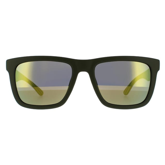Lacoste Lacoste Men's Rectangle Matte Green Green Mirror Sunglasses - 2