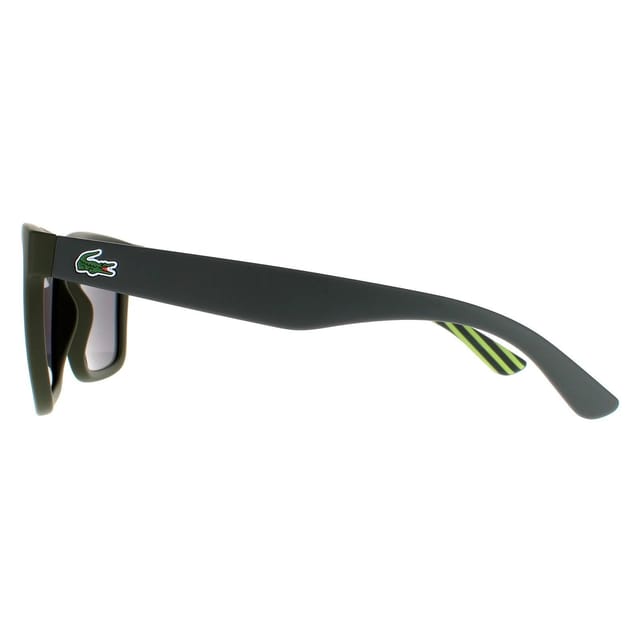 Lacoste Lacoste Men's Rectangle Matte Green Green Mirror Sunglasses - 3