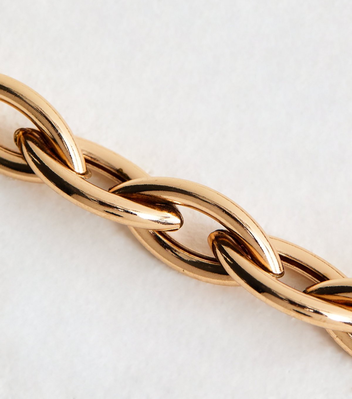 New Look Gold Tone Chunky Oval Link Chain Necklace New Look - 4