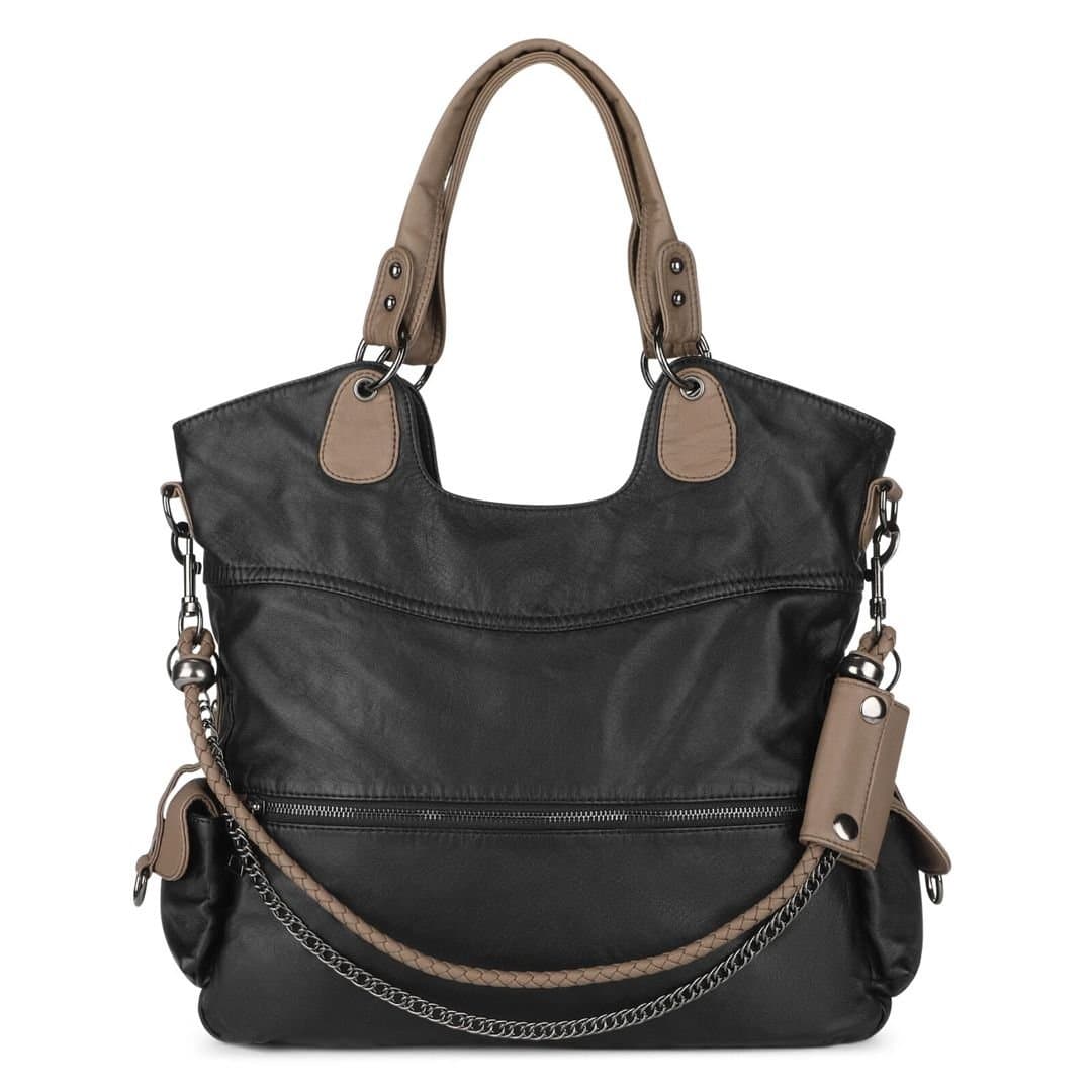 Nordara Nordara Women's Women Genuine Leather Handbag in Black