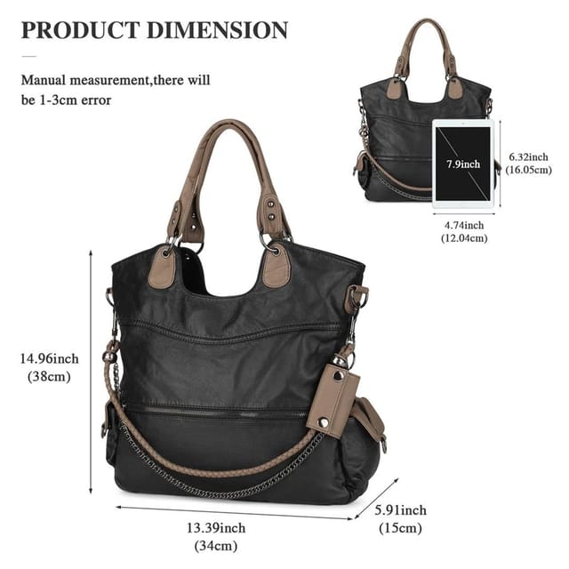 Nordara Nordara Women's Women Genuine Leather Handbag in Black - 2