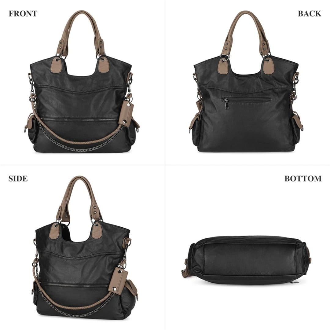 Nordara Nordara Women's Women Genuine Leather Handbag in Black - 4