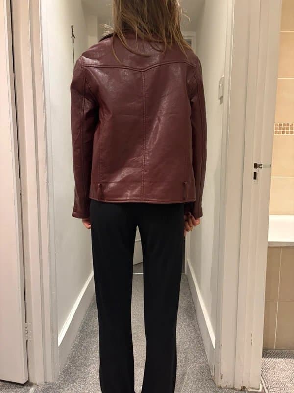 Bershka Black faux leather jacket