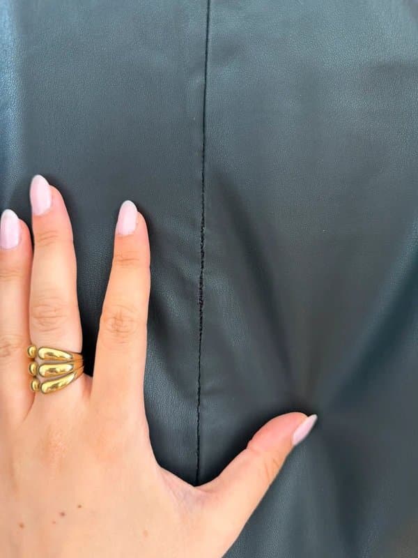 Topshop Topshop leather maxi pencil skirt
