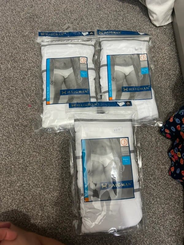 Haigman Haigman white briefs. XXL, 3 packs