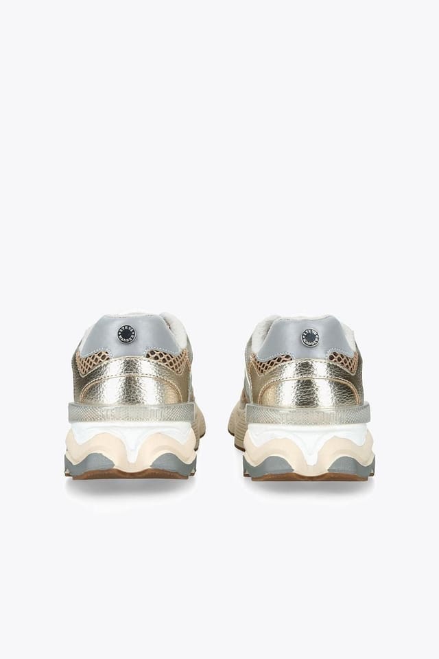 Steve Madden STEVE MADDEN Women's 'Speeder Gold' Fabric Trainers in Gold - 3