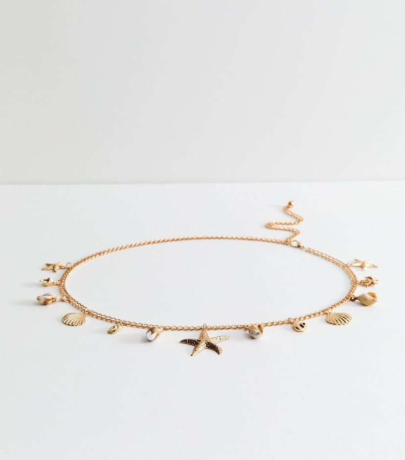 New Look Gold Starfish Chain Belt Update New Look - 1