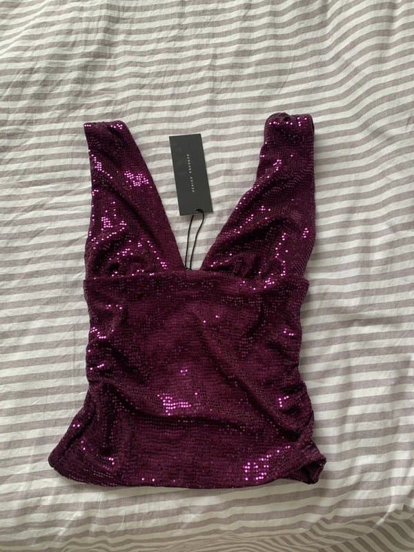 Bershka Sequin top