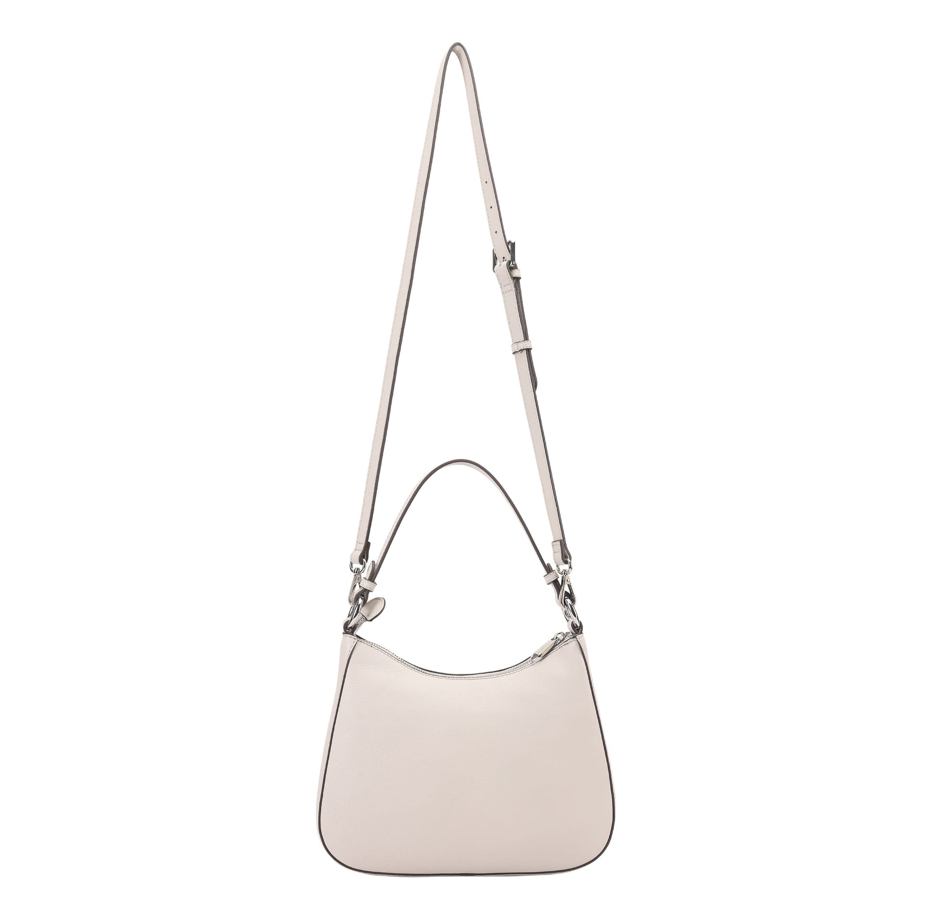 Paul Costelloe Paul Costelloe Women's Lovisa Leather Shoulder Bag in Light Grey - 4