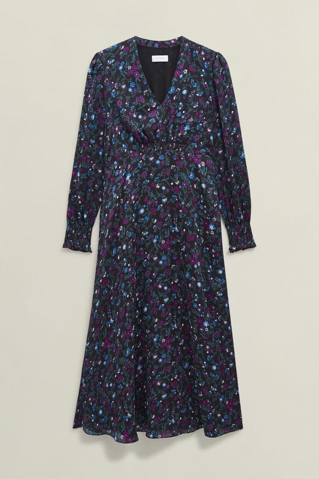 Hobbs London Hobbs London Women's Isabella Midi Dress in Black - 2