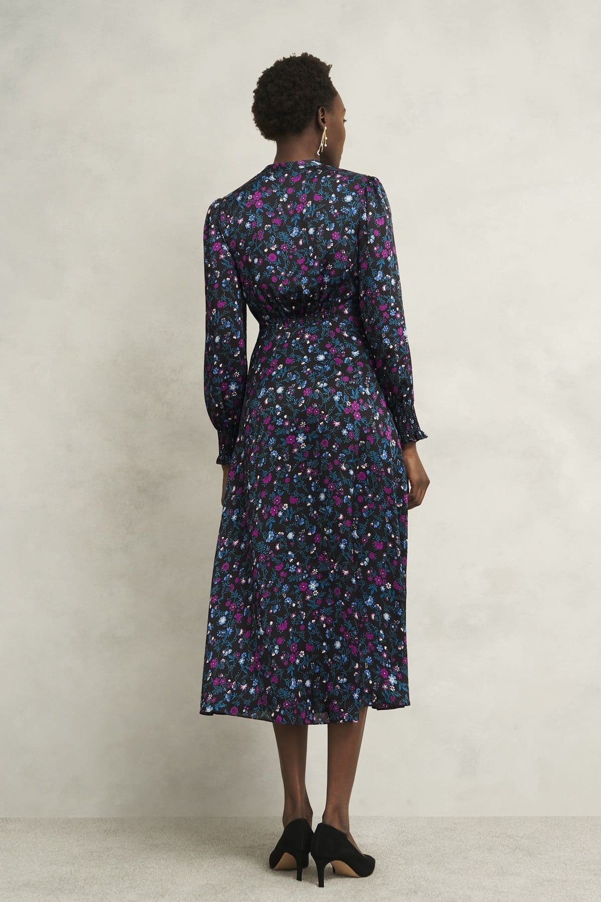 Hobbs London Hobbs London Women's Isabella Midi Dress in Black - 4
