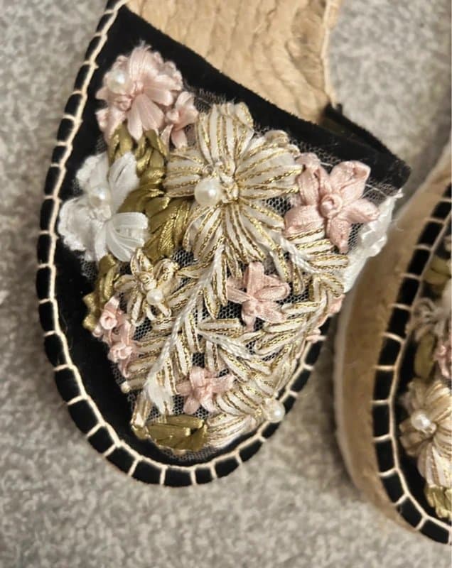 ASOS ASOS embellished espadrilles size 6