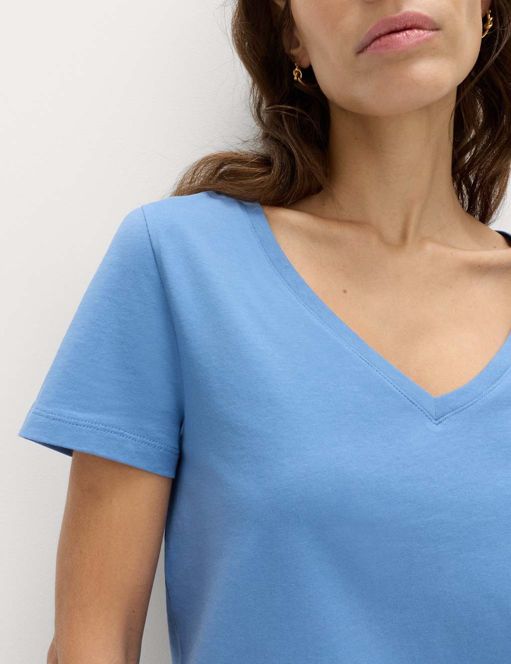 Marks & Spencer M&S 4 Pack Pure Cotton V-Neck T-Shirts Multi - 3