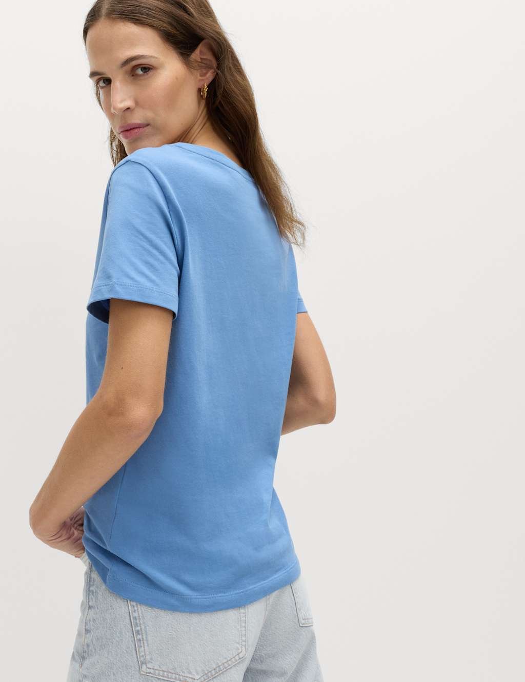 Marks & Spencer M&S 4 Pack Pure Cotton V-Neck T-Shirts Multi - 4