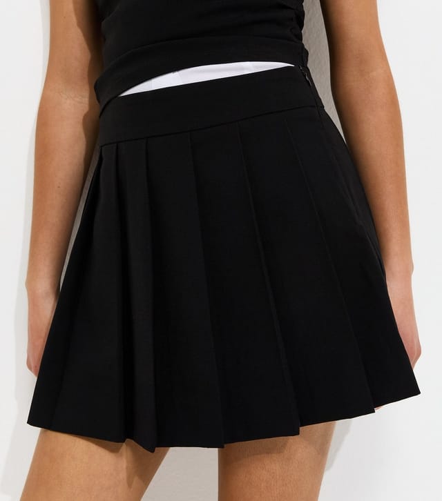 New Look Girls' Black Pleated Tennis School Skort New Look - 2