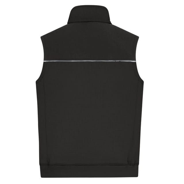 James and Nicholson James and Nicholson Men's Hybrid Workwear Gilet in Mid Grey - 2