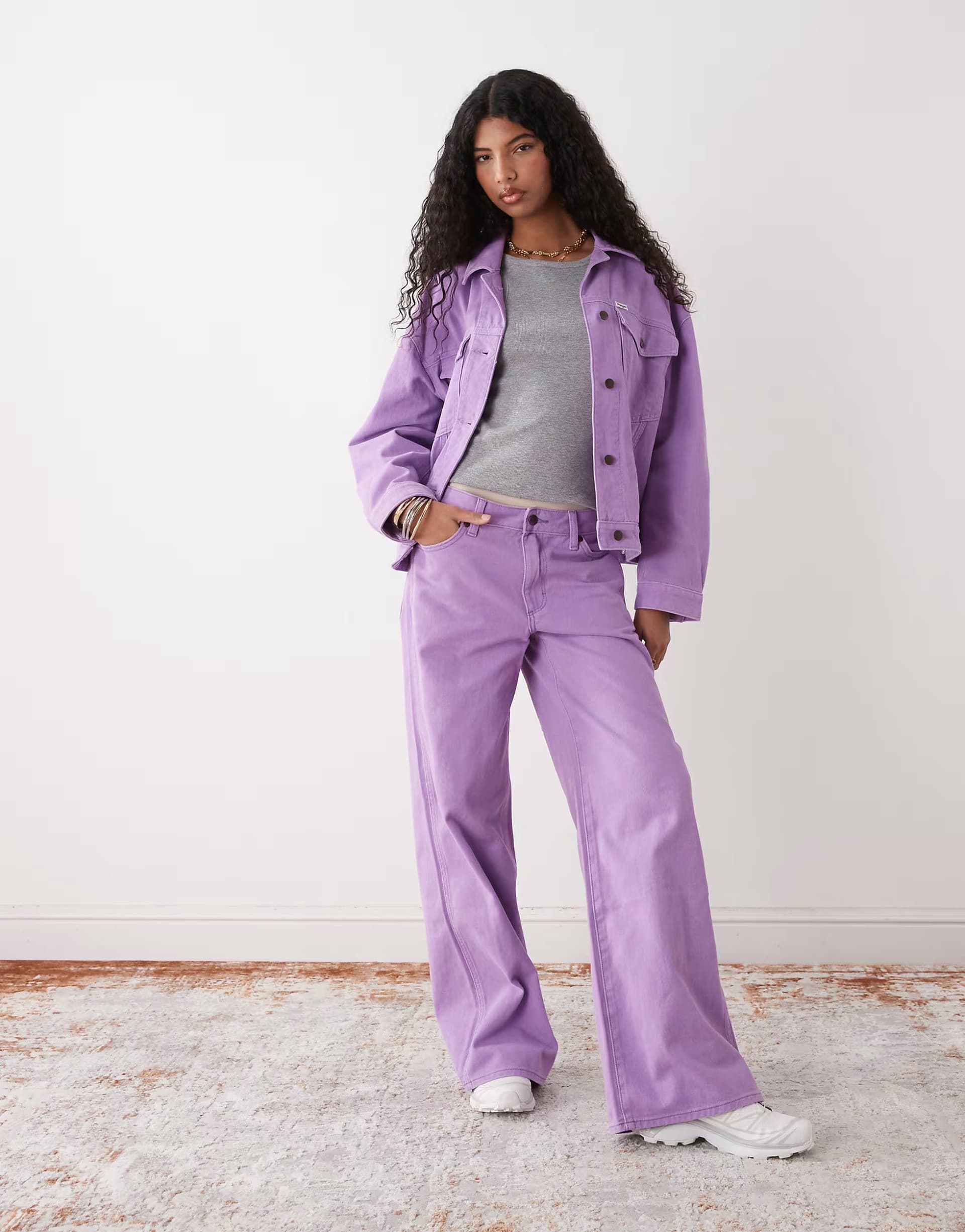 ASOS Wrangler lilac denim co ord