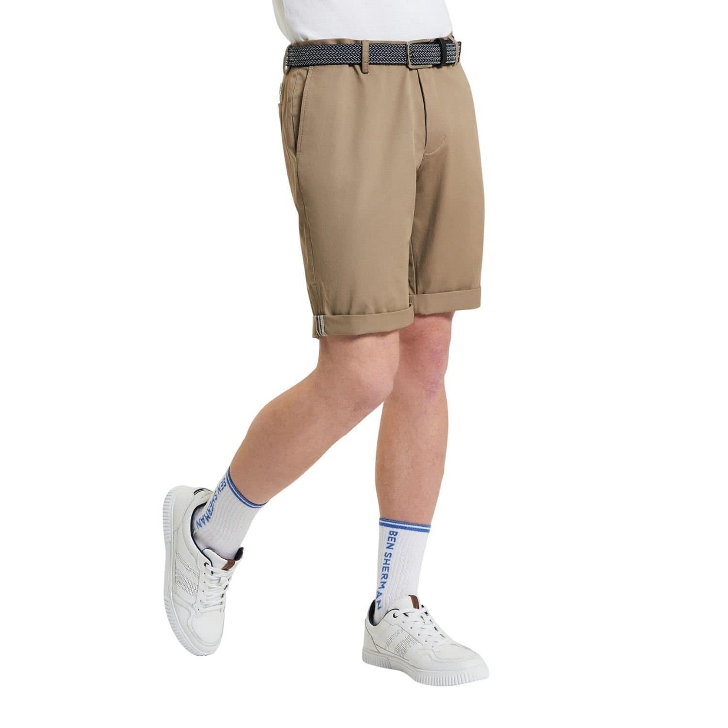 Ben Sherman Ben Sherman Men's Signature Chino Shorts in Stone