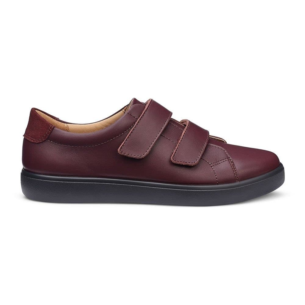 Hotter Hotter Women's Wide Fit 'Wave' Casual Trainers in Wine