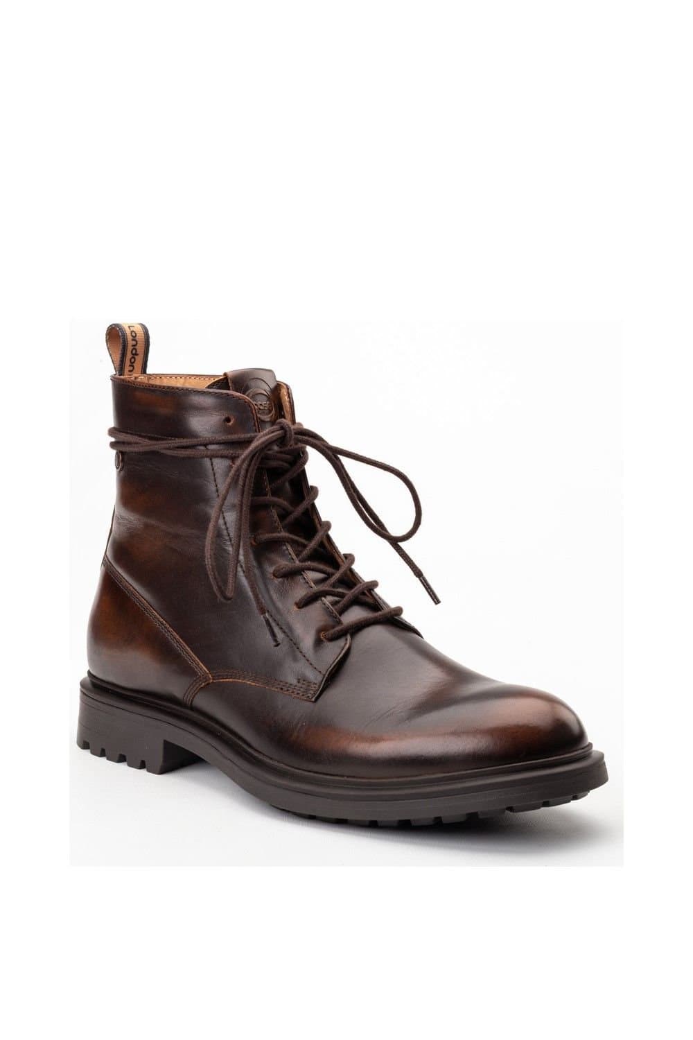 Base London Base London Men's Brunel 7 Eyelet Boot in Brown