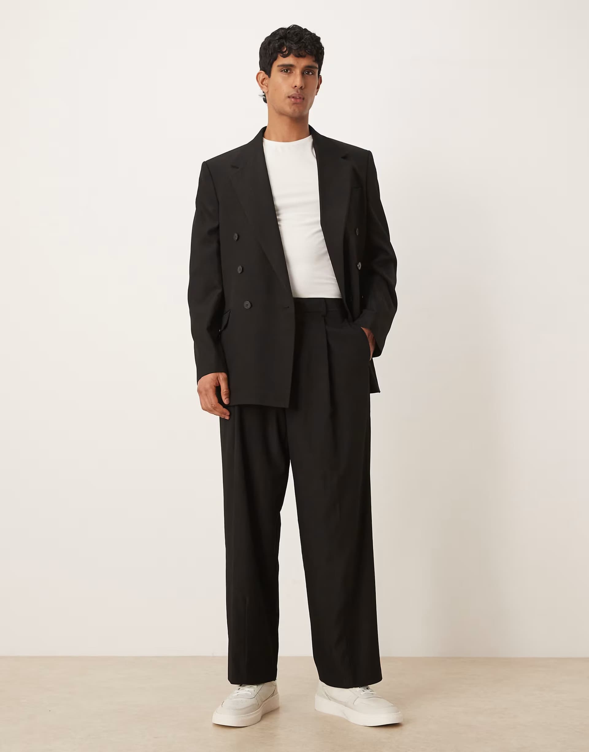 ASOS ASOS DEISGN balloon suit trousers in black