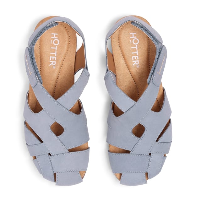 Hotter Hotter Women's 'Carpa' Closed-Toe Sandals in Pale Blue - 3
