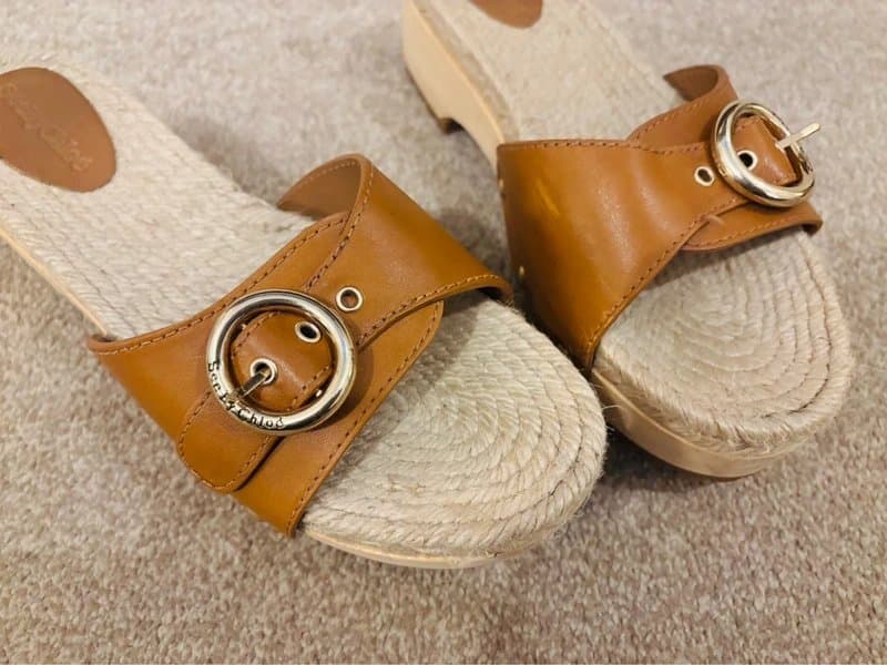 See By Chloé See by Chloe Viviane tan leather clogs mules sandals - size 5