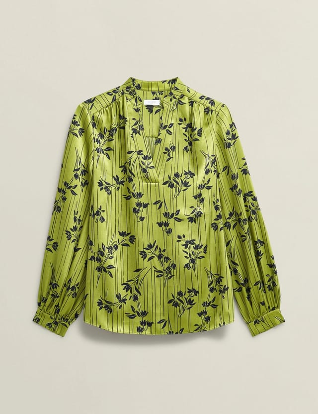 Hobbs London Hobbs London Women's Fara Blouse in Lime - 2