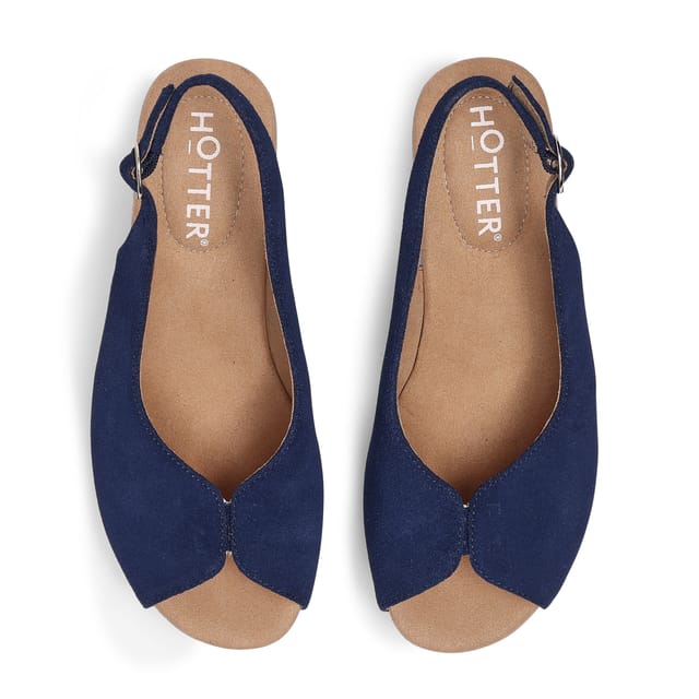 Hotter Hotter Women's 'Atlantic' Wedge Sandals in Navy - 3