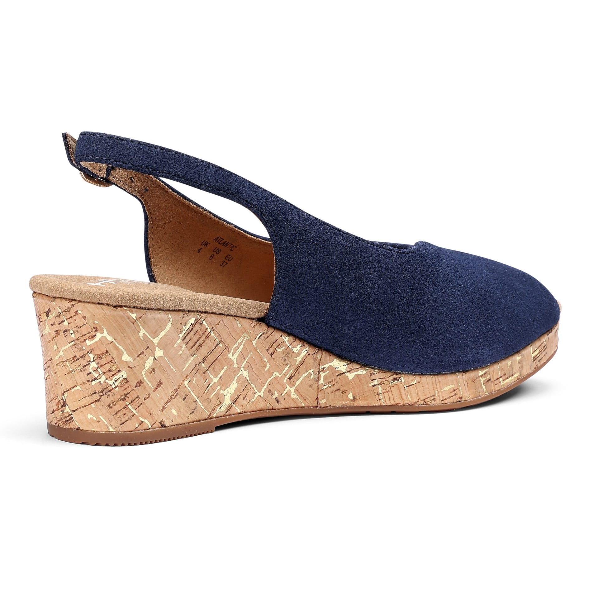 Hotter Hotter Women's 'Atlantic' Wedge Sandals in Navy - 4
