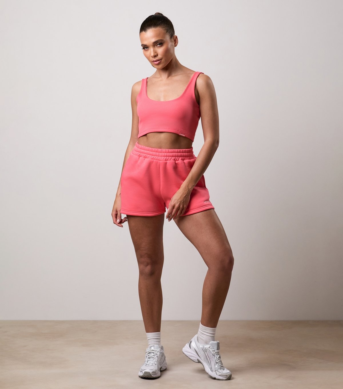 Gym King Women's Coral 365 Ribbed Scoop Neck Sports Bra Gym King New Look - 2