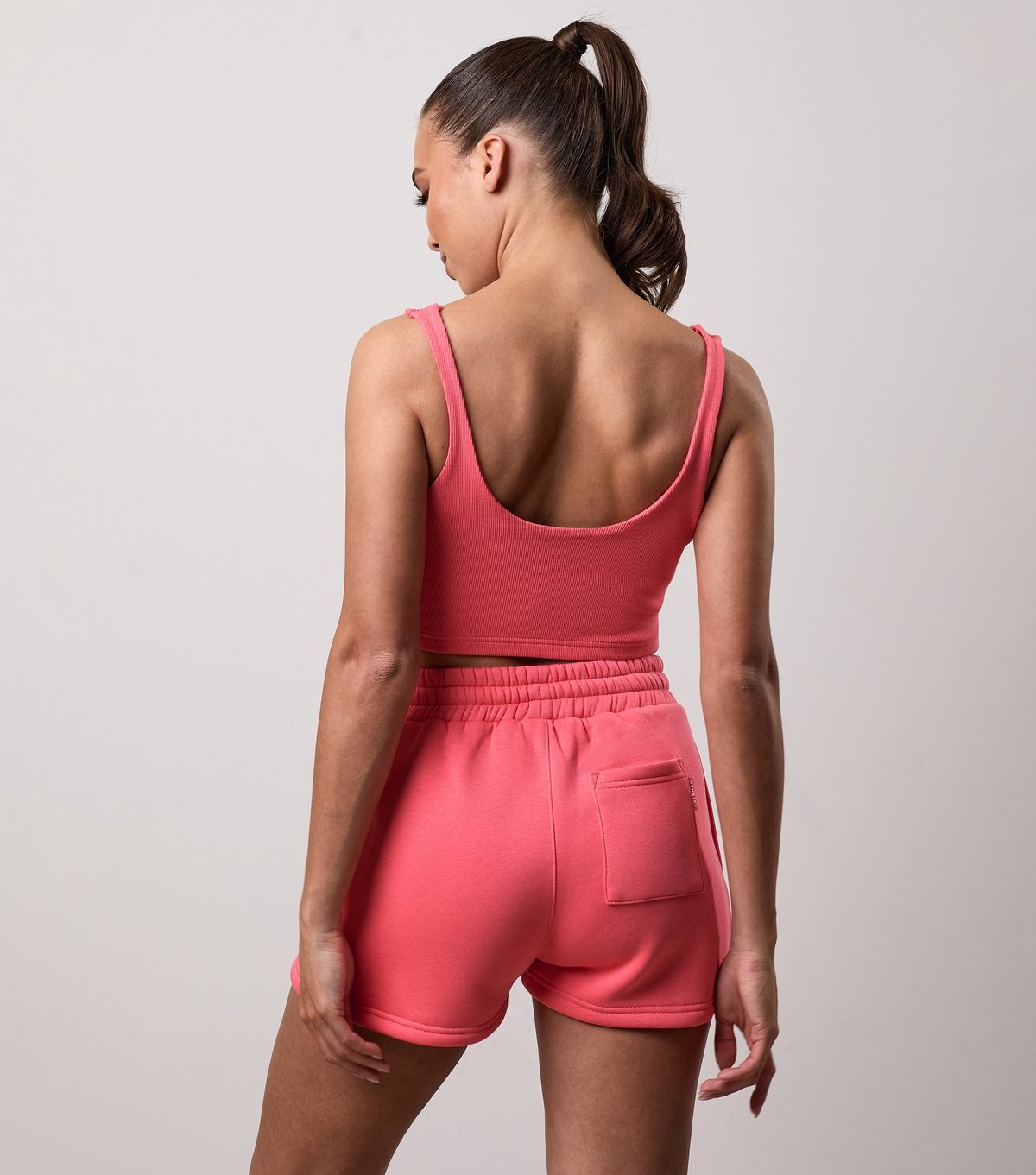 Gym King Women's Coral 365 Ribbed Scoop Neck Sports Bra Gym King New Look - 3