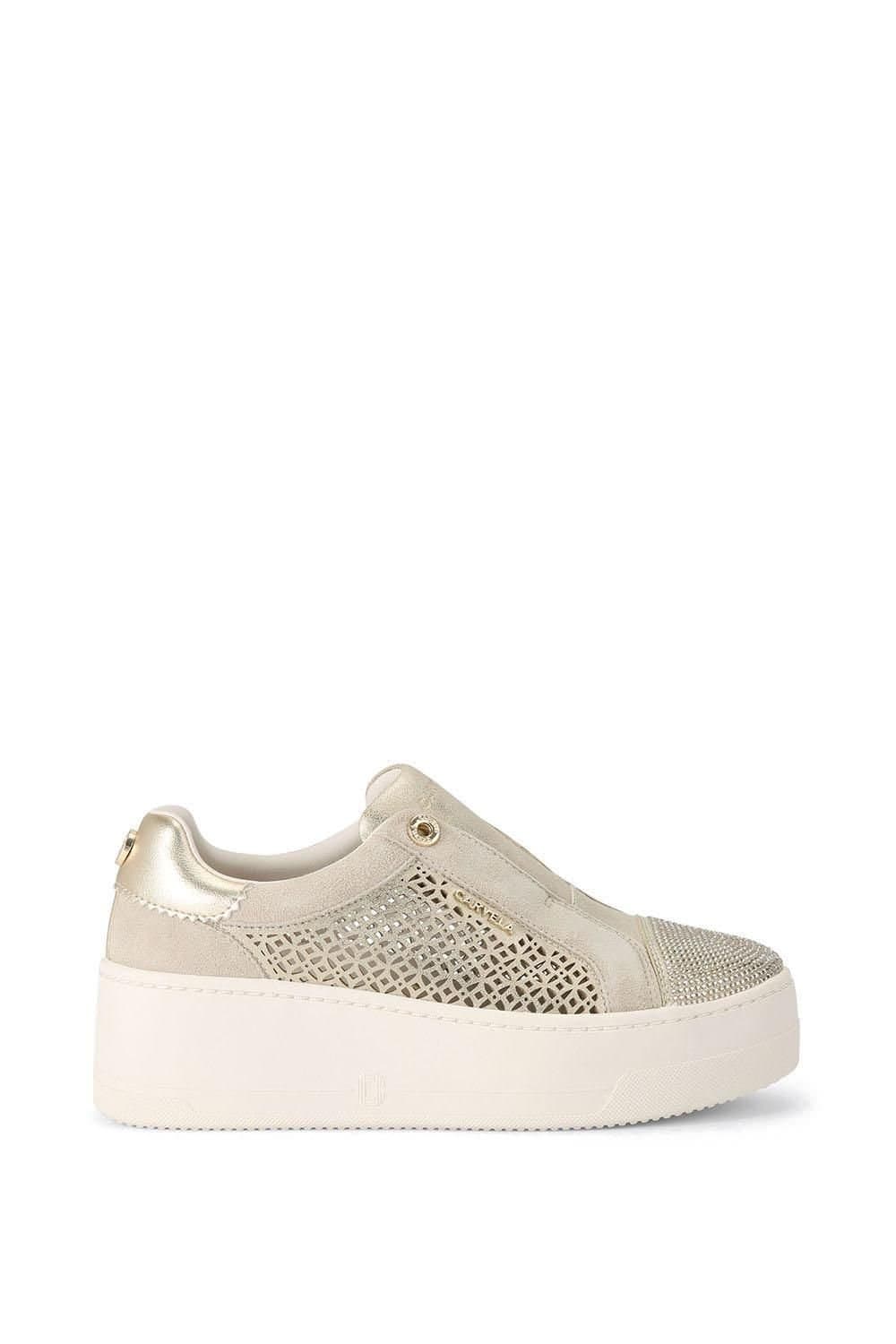 Carvela Carvela Women's 'Connected Laser Trainer' Trainers in Gold