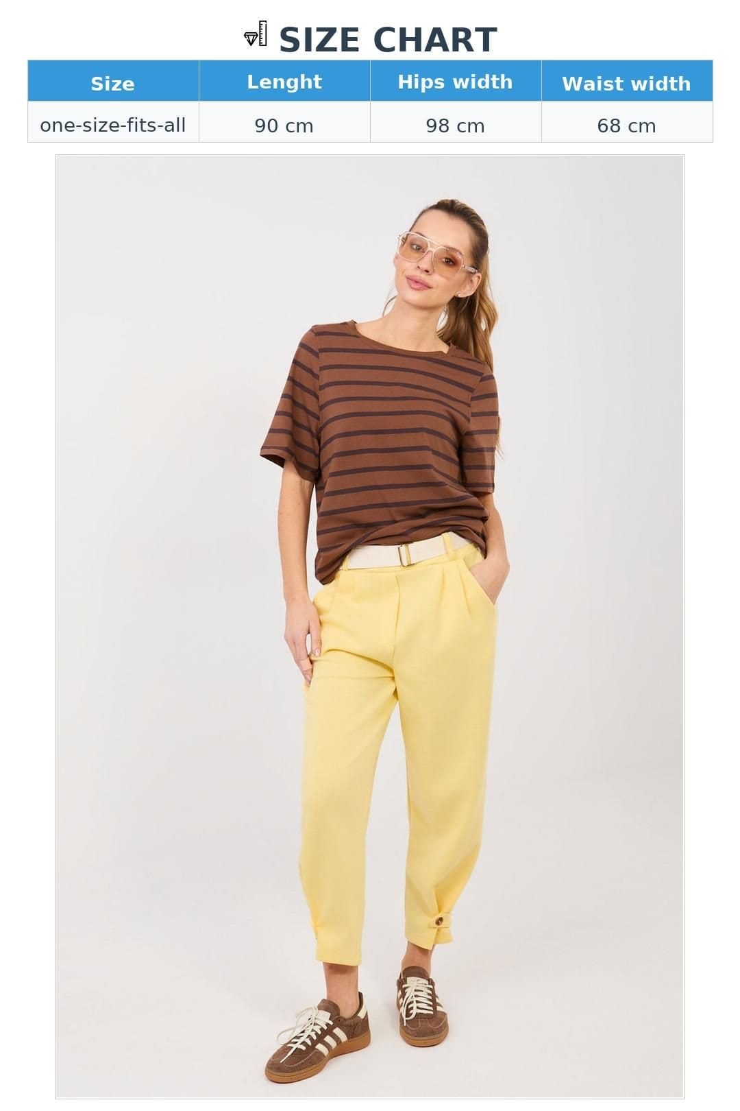 Love Lace Love Lace Women's Butter Soft High Waist Tapered Sweatpants in Yellow - 4