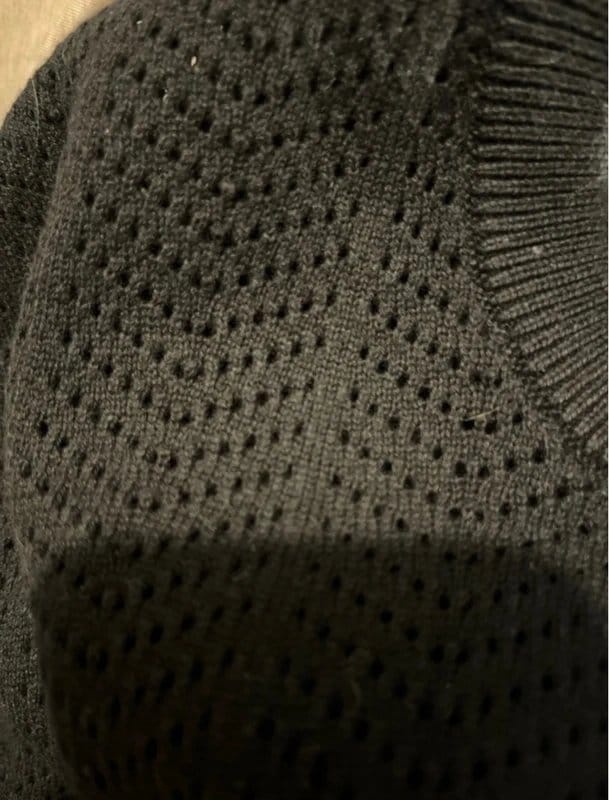 Bershka Black Loose Knitted T-Shirt