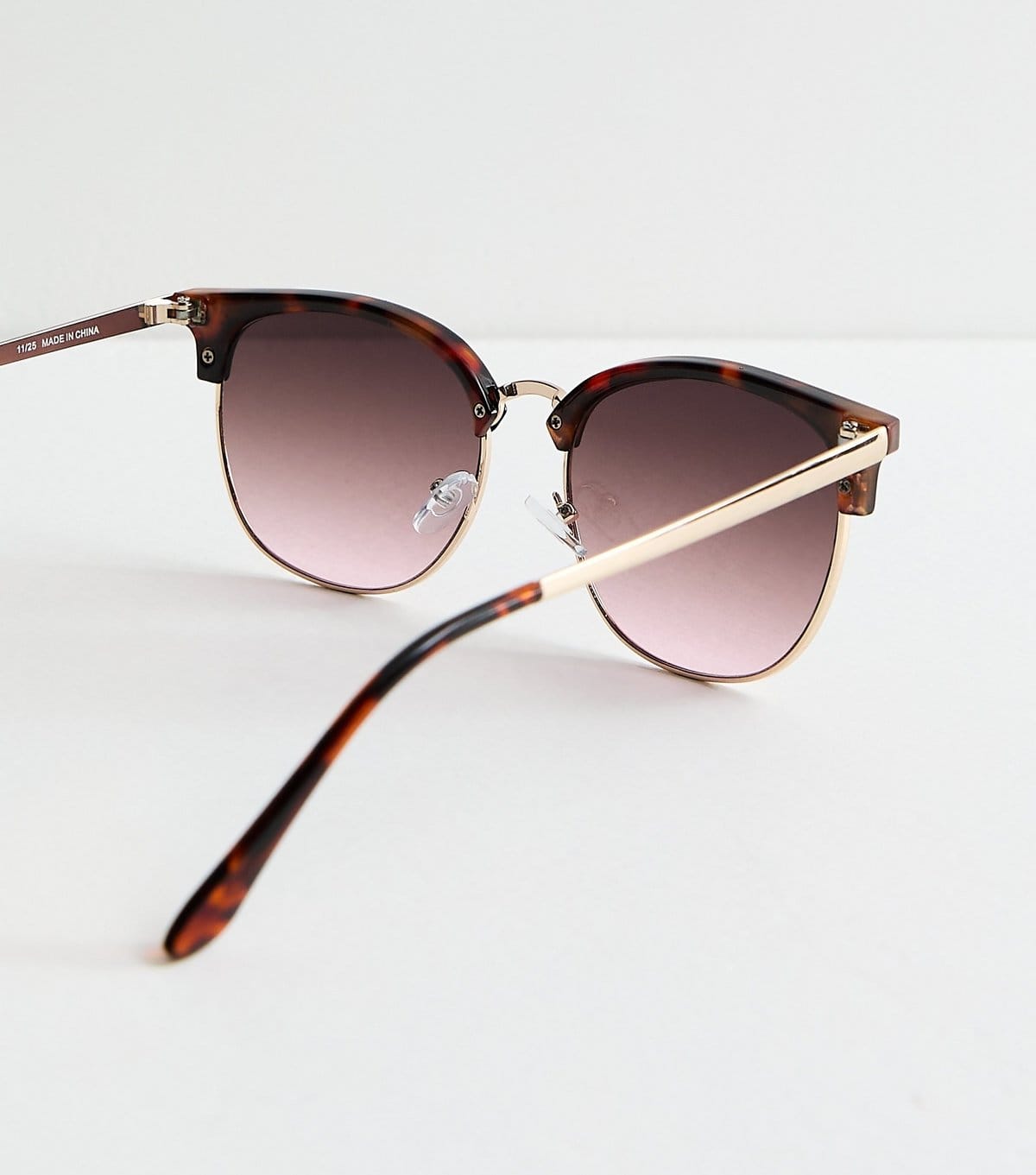 New Look Brown Tortoiseshell Effect Round Frame Sunglasses New Look - 4