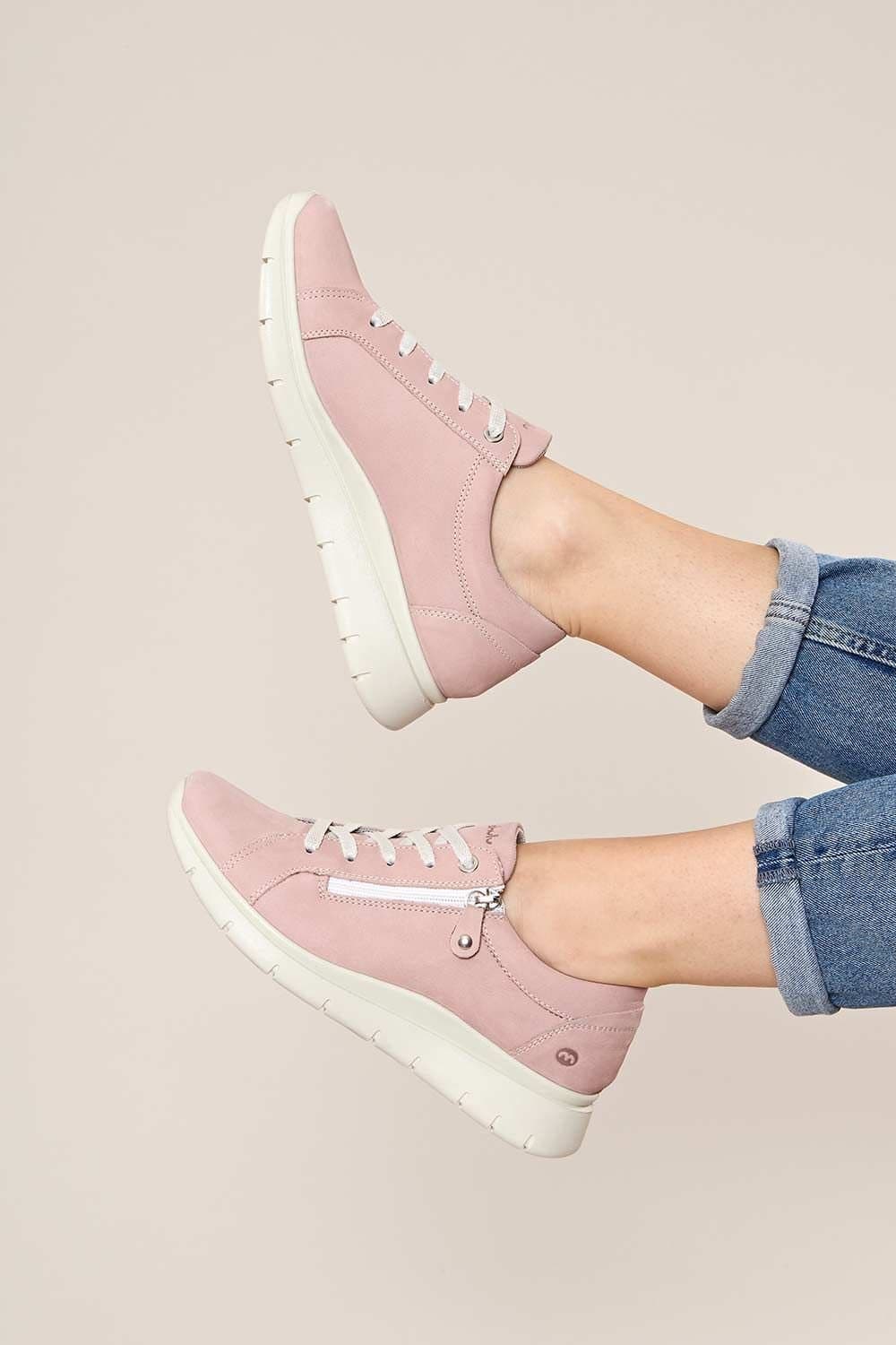 Moshulu Moshulu Women's Light Pink Trainers in Light Pink