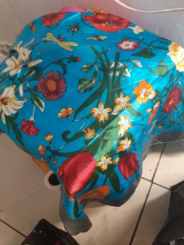 Silk Blue Tulip Wildrag scarf
Size: 35X35” - 1