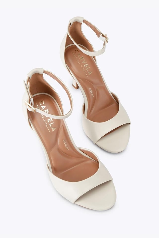 Carvela Carvela Women's 'Corletta Sandal Wide Fit' Heels in Cream - 2